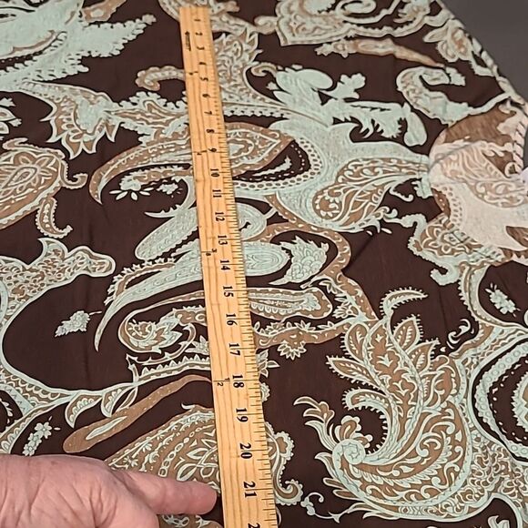 Honeyme Los Angeles sz S Paisley Print tunic top - Picture 8 of 9